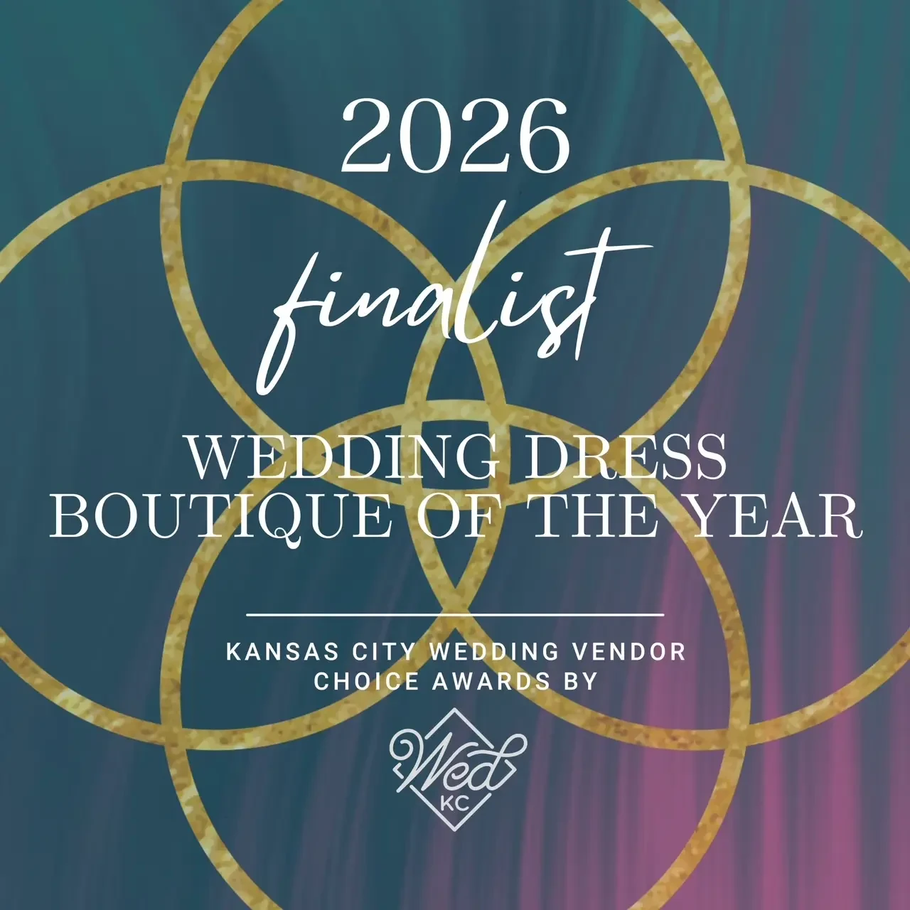 High Vibe Bride Nominated for Wedding Dress Boutique of the Year!. Mobile Image