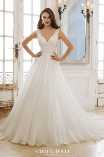 Sophia Tolli Peri BR084 #1 Ivory thumbnail