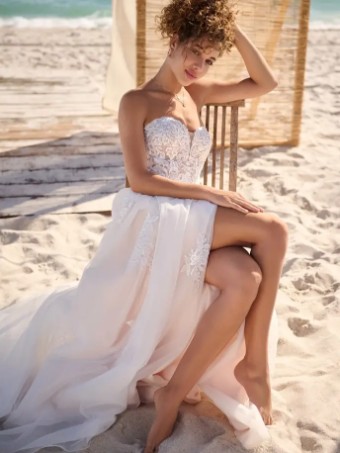 Rebecca Ingram Dolly #0 Ivory over Blush thumbnail