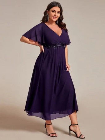 Ever Pretty eg02093dp1 #0 Dark Purple thumbnail