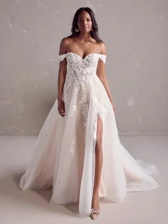 Rebecca Ingram Janice BR285 #0 Ivory over Blush thumbnail