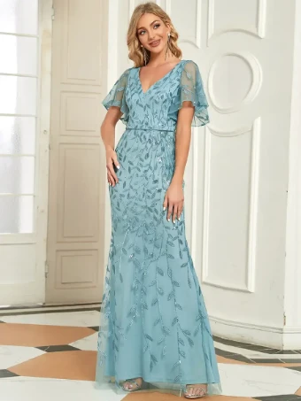 Ever Pretty EP00692DN MOB235 #0 Dusty Blue thumbnail