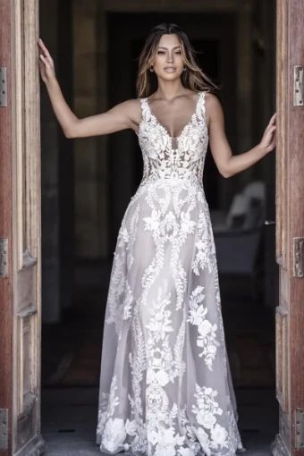 Allure Bridals  A1107 #0 Ivory/Nude thumbnail
