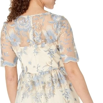 Adrianna Papell MOB448 #2 Cream/Light Blue thumbnail