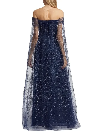 Marchesa Notte for Pronovias MOB502 #1 Navy thumbnail
