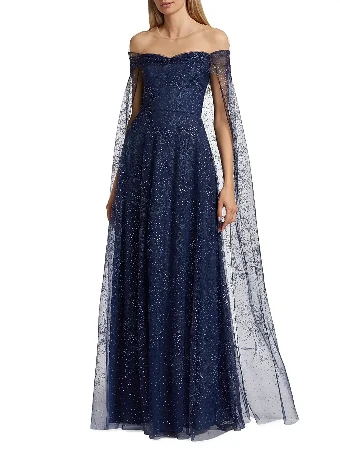 Marchesa Notte for Pronovias MOB502 #2 Navy thumbnail