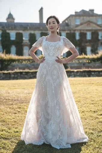Allure Bridals  BR527 #0 Ivory/Blush thumbnail