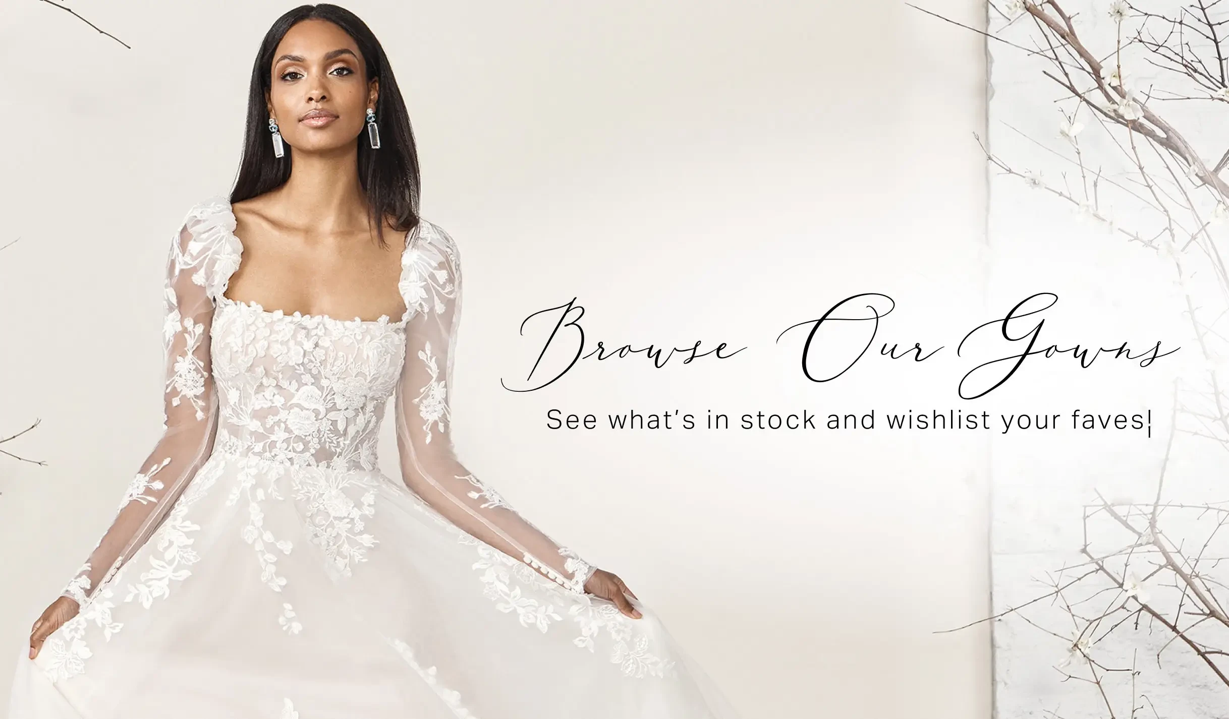Browse Our Gowns Desktop Banner