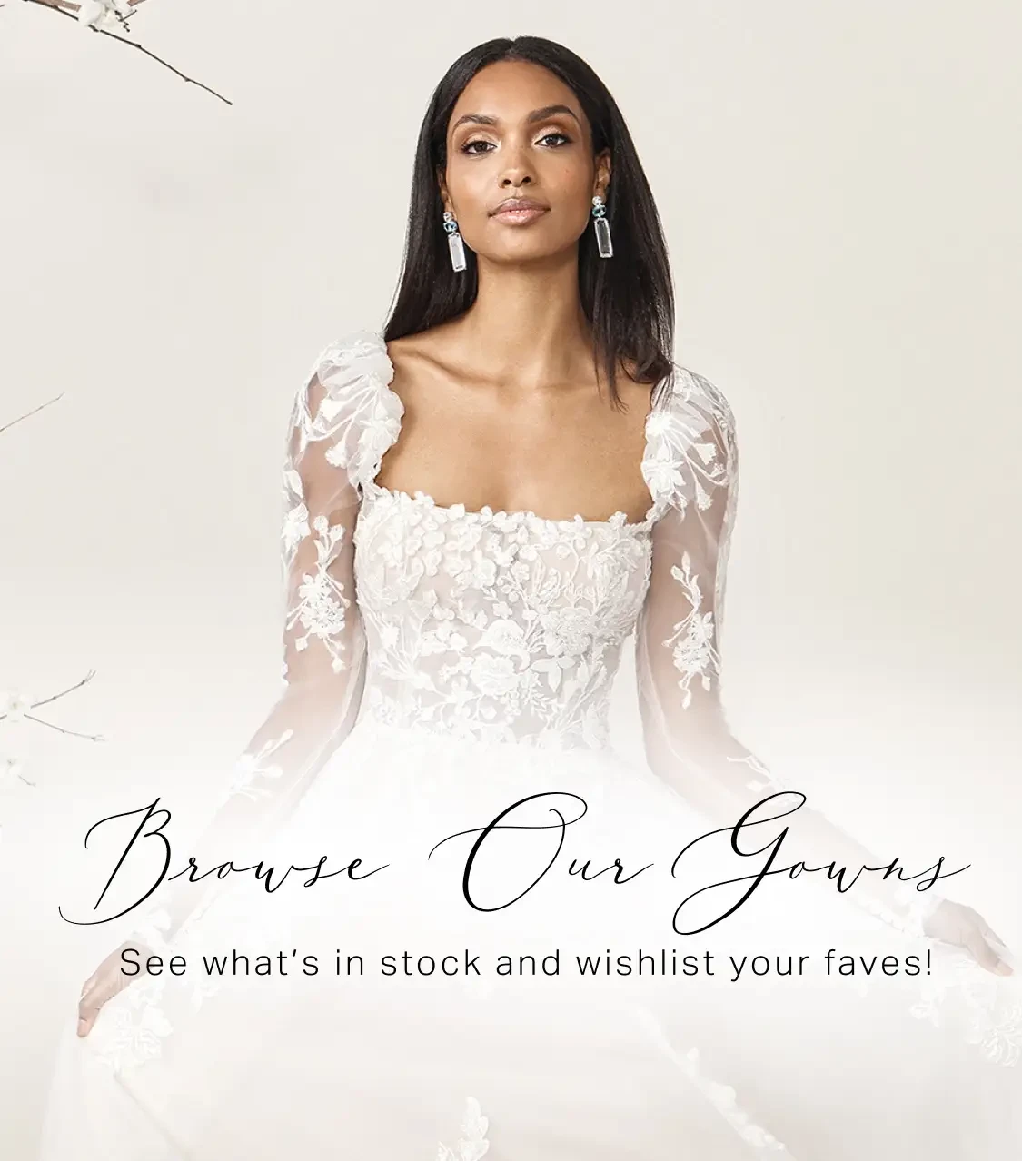 Browse Our Gowns Mobile Banner